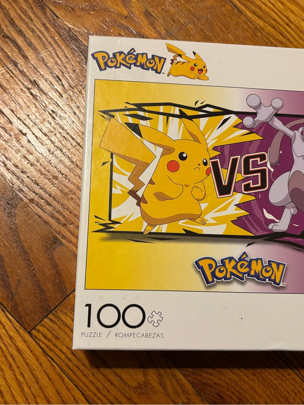 New in box Pokemon Pikachu vs Mewtwo 100 piece puzzle